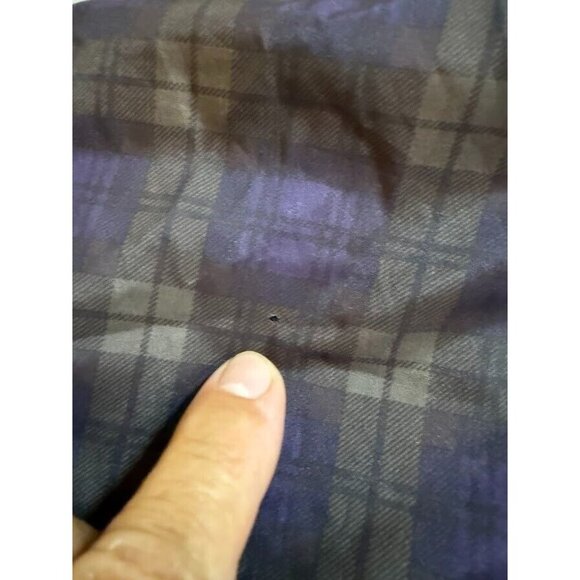Vintage Gary Player Jacket Adult‎ XL Purple Plaid Logo 1/4 Zip Windbreaker Mens. - Picture 3 of 11
